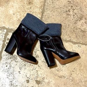 Rachel Comey Leather Ankle Boots Size 7 Wine 🍷 Colored  NWT